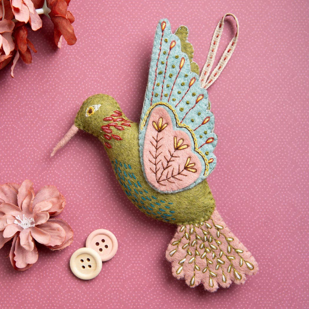 Hummingbird Felt Craft Mini Kit - Freshie & Zero Studio Shop
