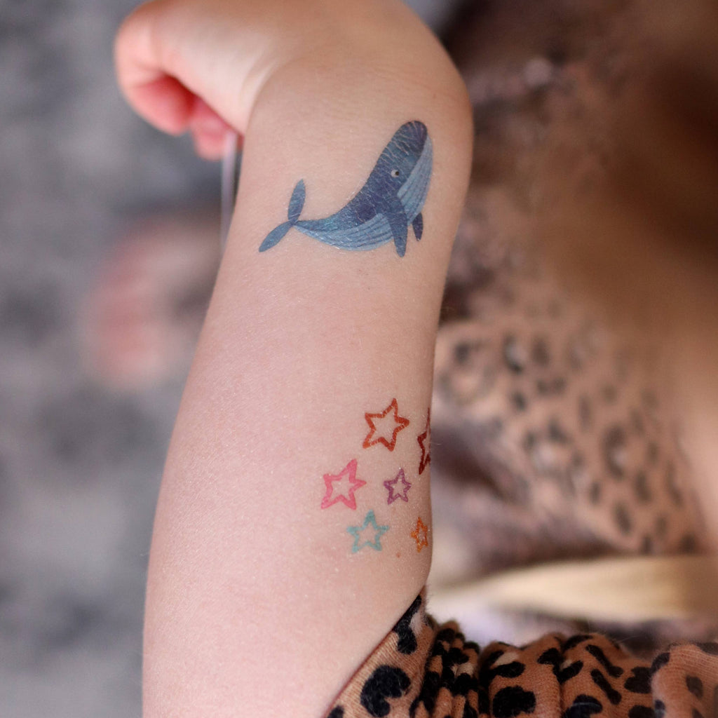 Wild Sea Temporary Tattoos: Yellow - Freshie & Zero Studio Shop
