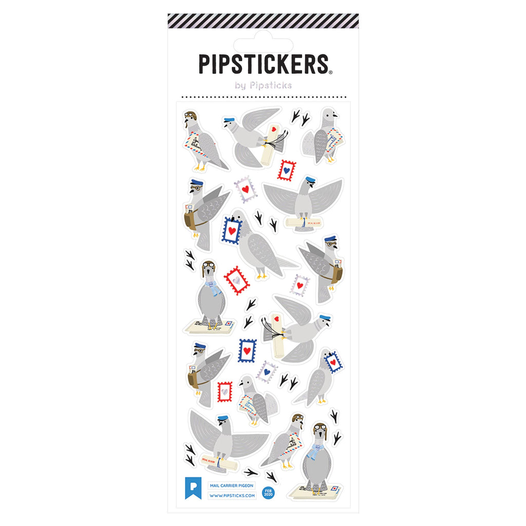 Mail Carrier Pigeon Sticker Sheet by Pipstickers - Freshie & Zero Studio Shop