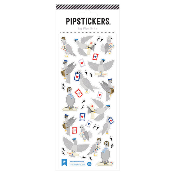 Mail Carrier Pigeon Sticker Sheet by Pipstickers - Freshie & Zero Studio Shop