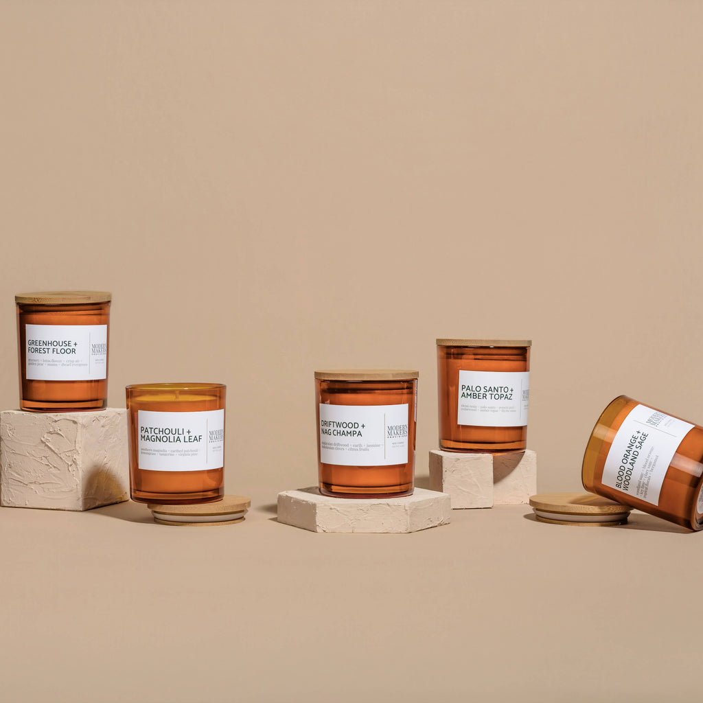 Moonstone + Rose Quartz Candle by Modern Makers - Freshie & Zero Studio Shop