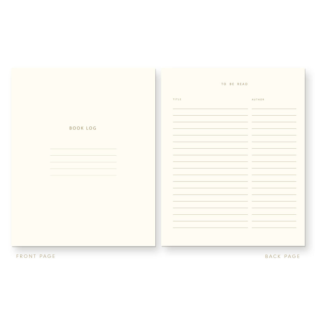 Red Bookmarked Book Log Journal - Freshie & Zero Studio Shop