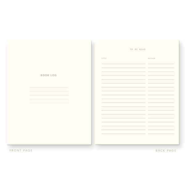 Red Bookmarked Book Log Journal - Freshie & Zero Studio Shop