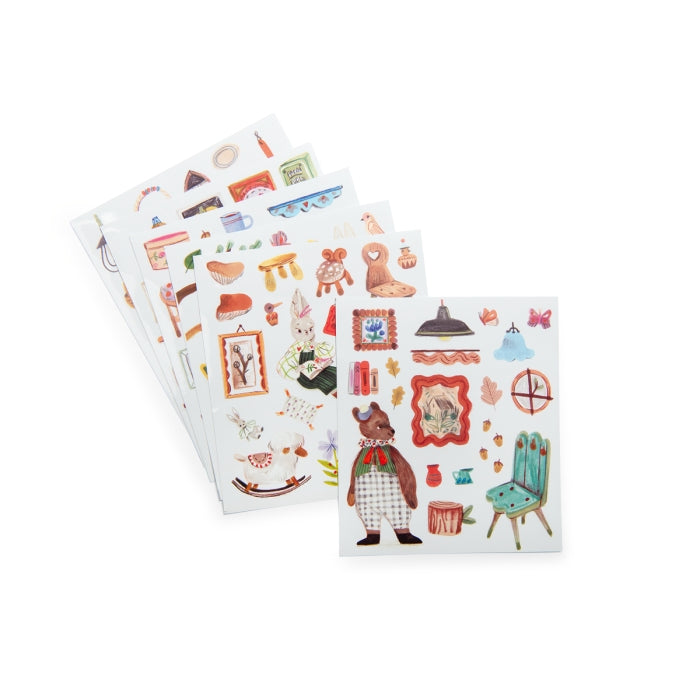 Coloring Book House with Stickers - Freshie & Zero Studio Shop