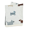 Organic Cotton Knit Baby Blanket - Puppy Pals - Freshie & Zero Studio Shop