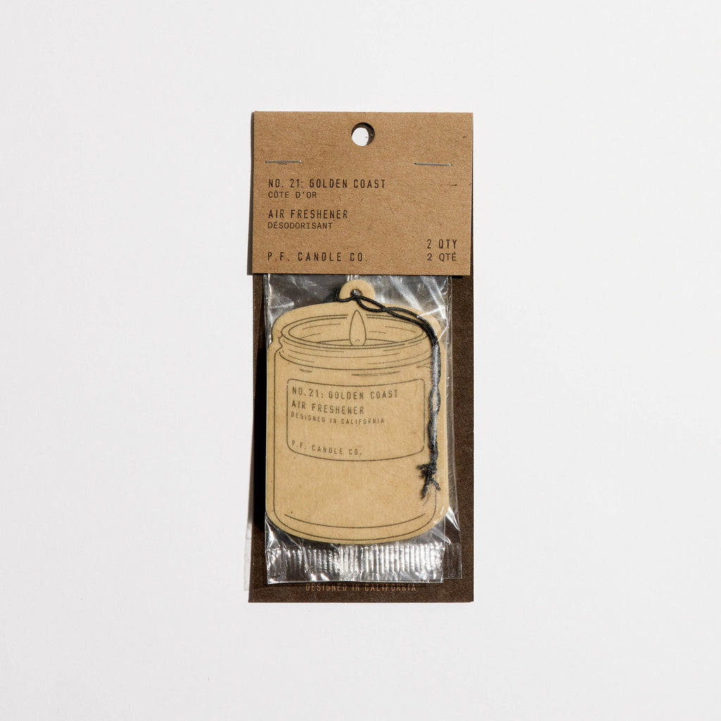 P.F. Candle Co. Air Freshener 2 Pack: Golden Coast - Freshie & Zero Studio Shop
