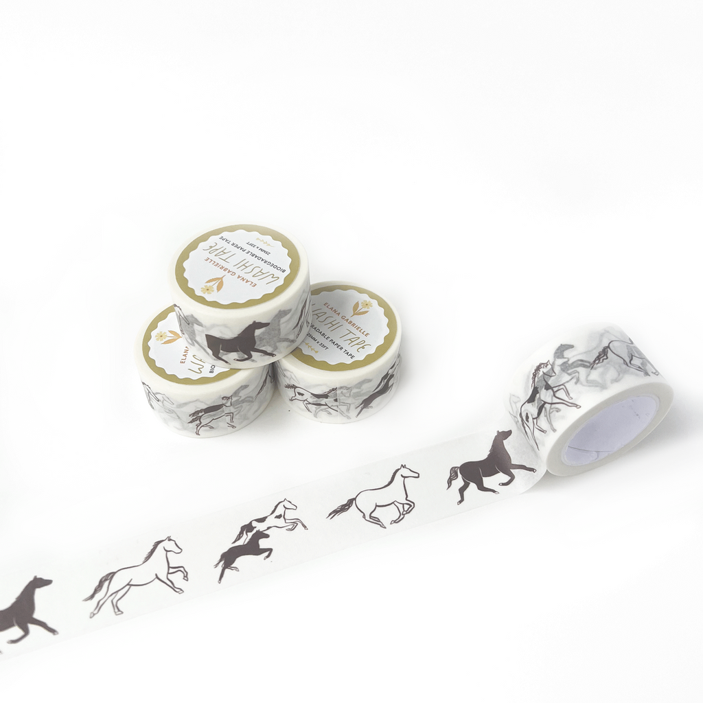 Wild Horses Washi Tape - Freshie & Zero Studio Shop