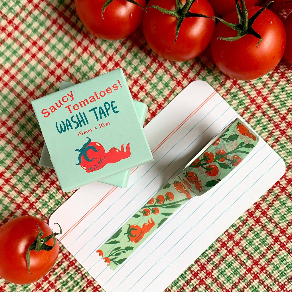 Saucy Tomatoes! Washi Tape - Freshie & Zero Studio Shop