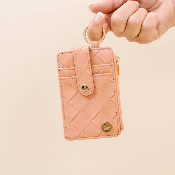 Woven Keychain Wallet - Rose - Freshie & Zero Studio Shop