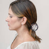 Persephone Round White Flower Acetate Hair Claw - Freshie & Zero Studio Shop