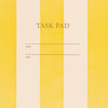 Task Pad Notebook by Shorthand Press: Yellow Stripe - Freshie & Zero Studio Shop