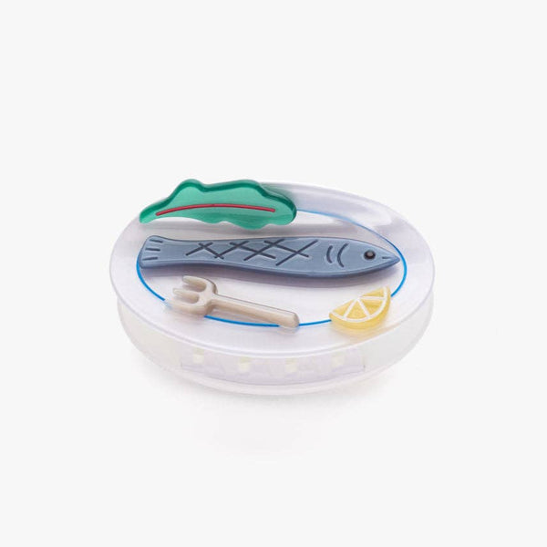 Poisson Sardine Fish Plate Hair Claw - Freshie & Zero Studio Shop
