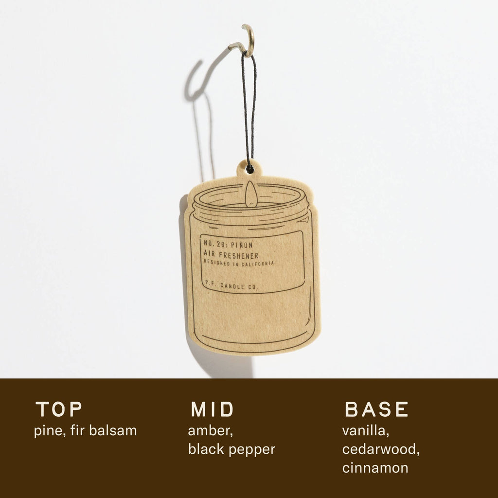 P.F. Candle Co. Air Freshener 2 Pack: Piñon - Freshie & Zero Studio Shop