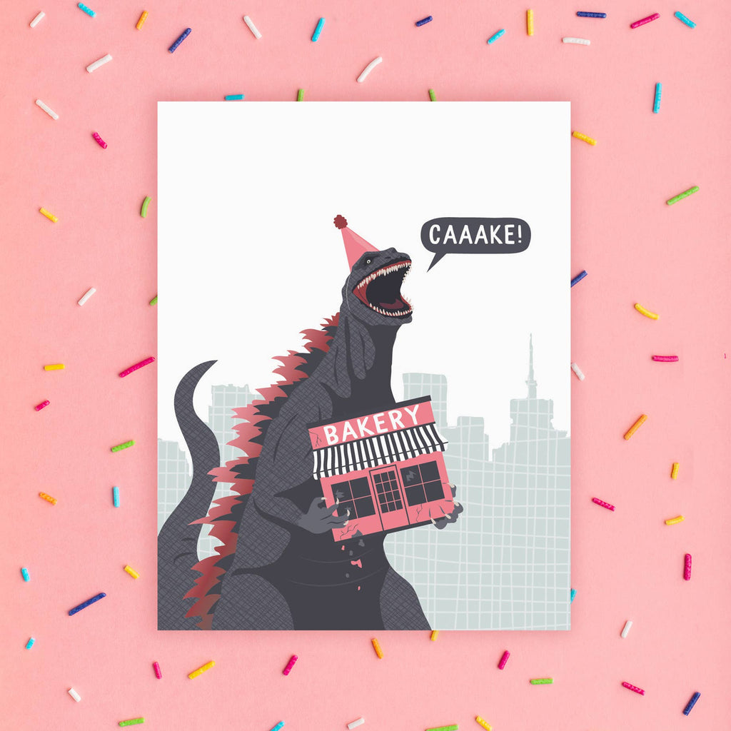 Monster Bakery Birthday Card - Freshie & Zero Studio Shop