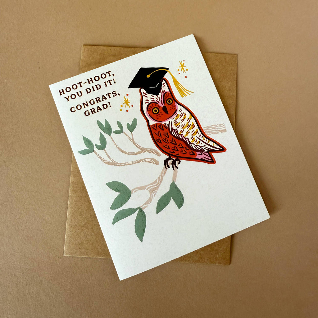 Owl Graduation Card - Freshie & Zero Studio Shop