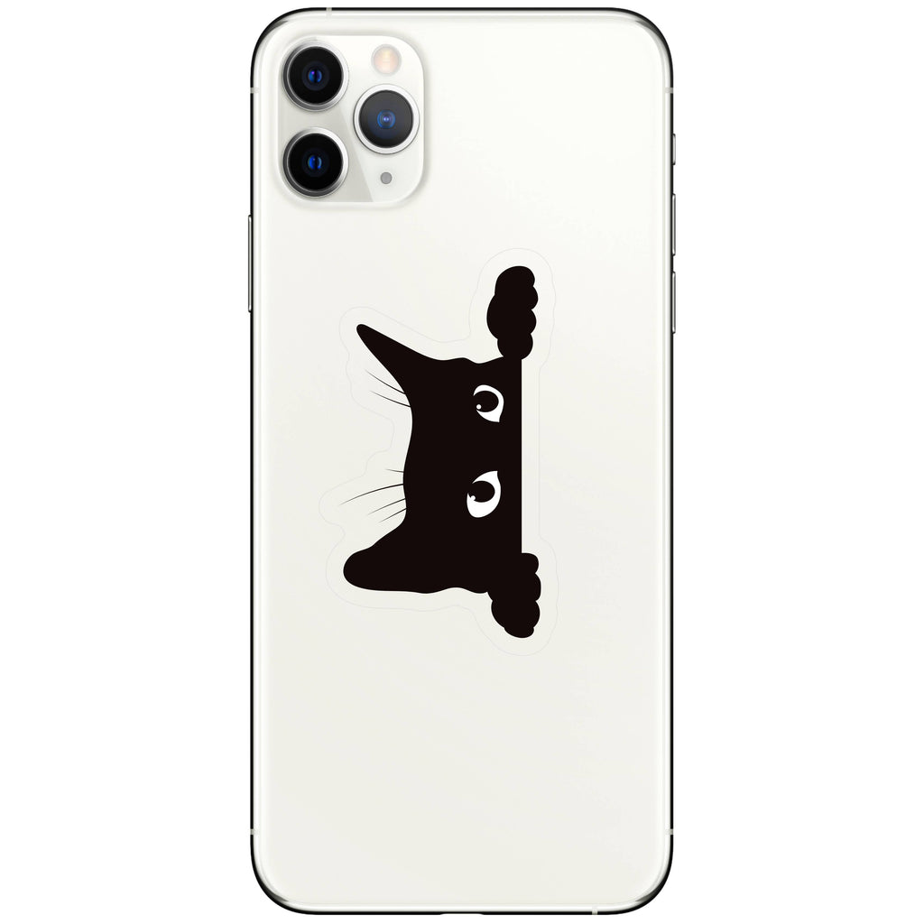 Sneaky Kitty Cat Cute Clear High Quality Vinyl Sticker - Freshie & Zero Studio Shop