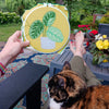 Peacock Plant Embroidery kit - Freshie & Zero Studio Shop