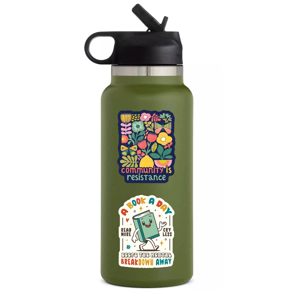 Community is Resistance Floral Vinyl Sticker - Freshie & Zero Studio Shop