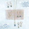 tidal herkimer gemstone drop earrings - Freshie & Zero Studio Shop