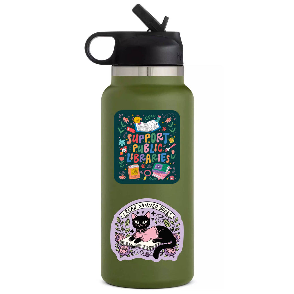 Support Public Libraries Vinyl Sticker - Freshie & Zero Studio Shop