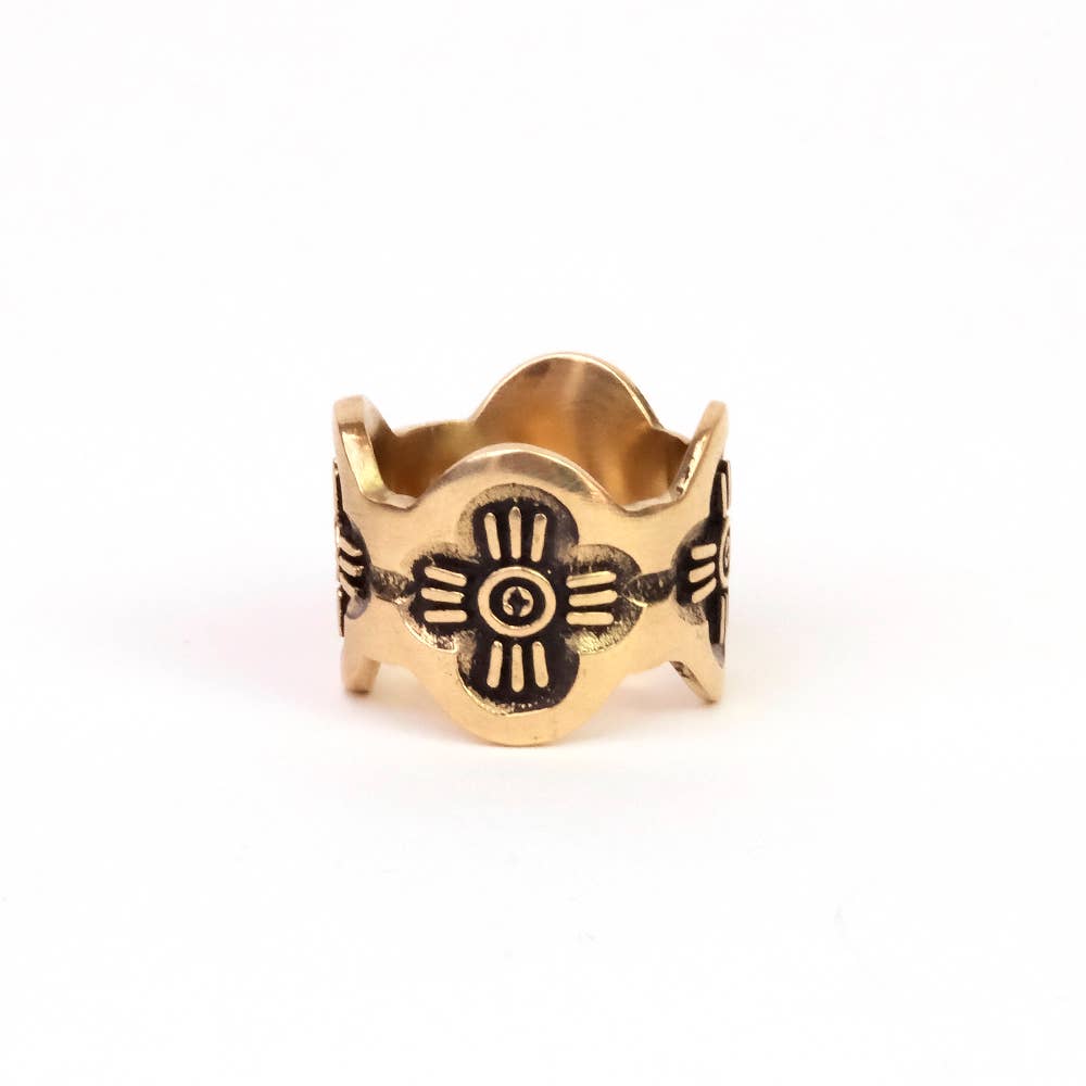 Gladys Brass Bandana Slide Ring by Handker - Freshie & Zero Studio Shop
