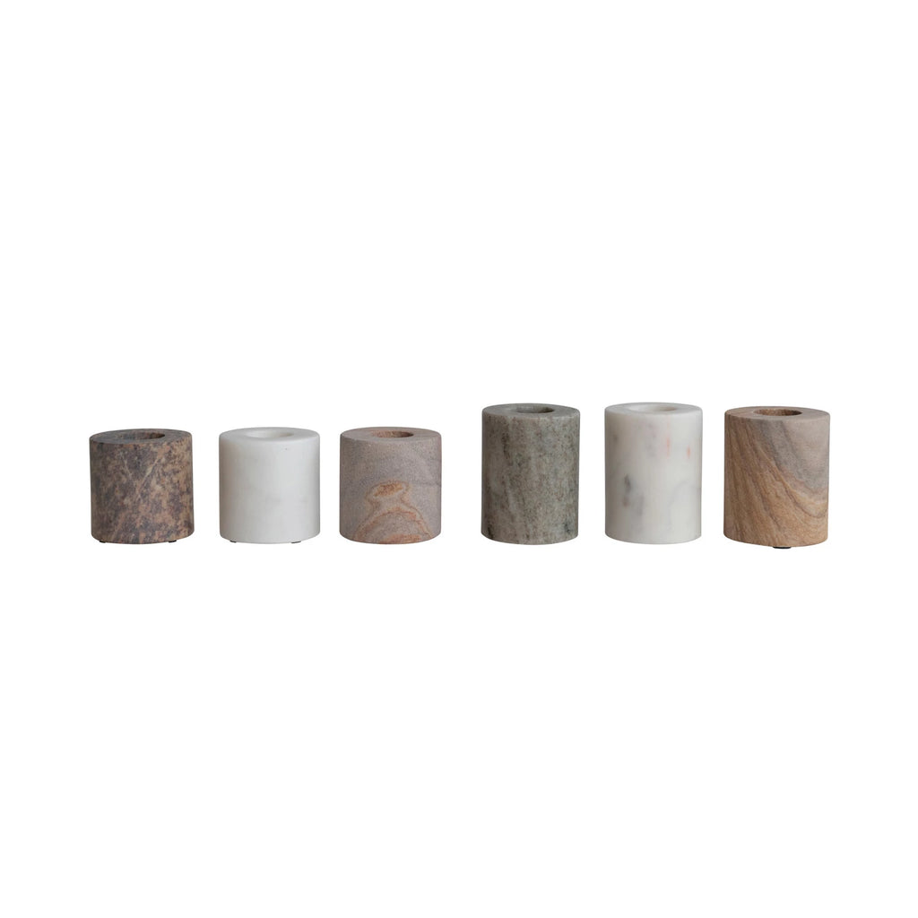 Marble Taper Candle Holder - Freshie & Zero Studio Shop