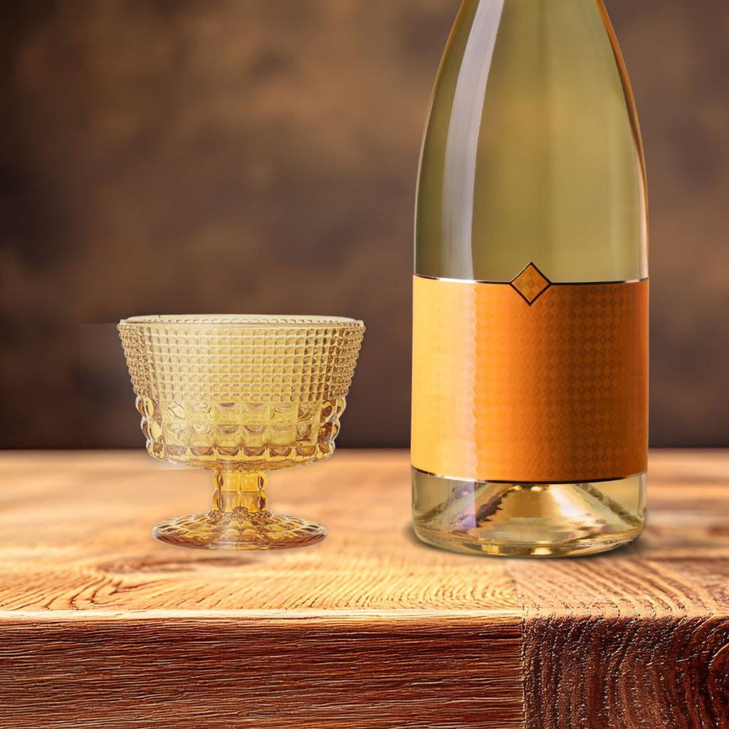 Embossed Stemmed Coupe Glass - Freshie & Zero Studio Shop