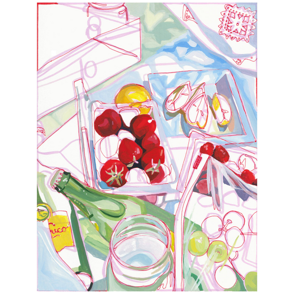 Anissa Riviere 8x10 Signed Art Print: California Picnic - Freshie & Zero Studio Shop