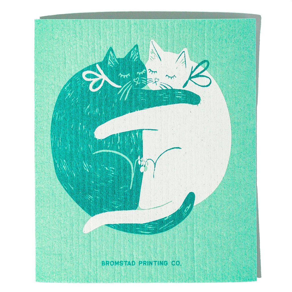 Cuddle Cats - Swedish Dishcloth - Freshie & Zero Studio Shop