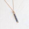 lyric necklace with blue lapis - Freshie & Zero Studio Shop
