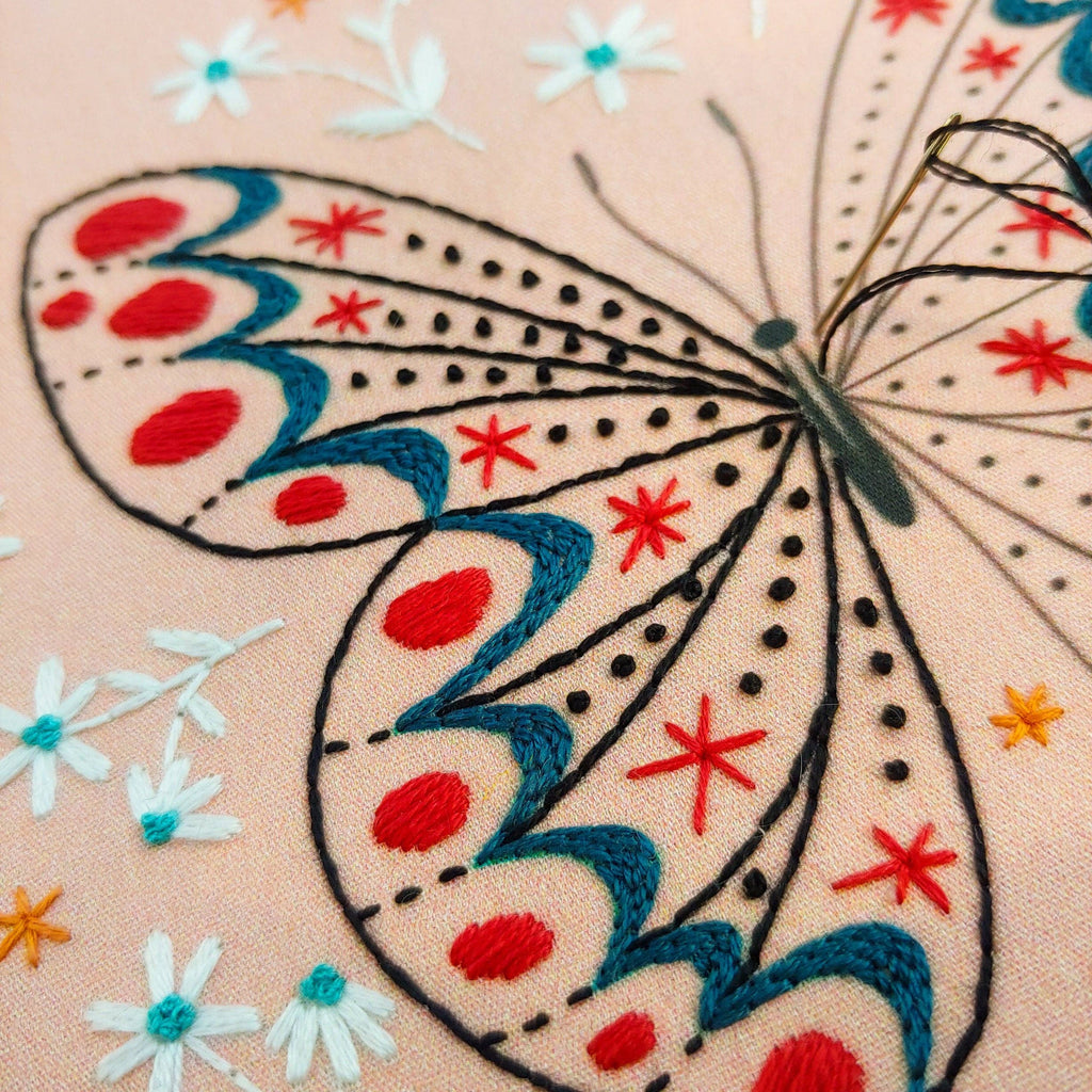 Butterfly Embroidery Kit by Cozyblue - Freshie & Zero Studio Shop
