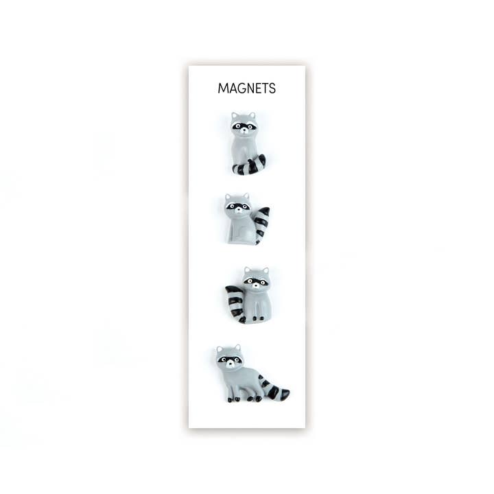 Little Mighty Magnets: Raccoons - Freshie & Zero Studio Shop