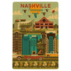 Nashville Geometric City Wooden Postcard - Freshie & Zero Studio Shop