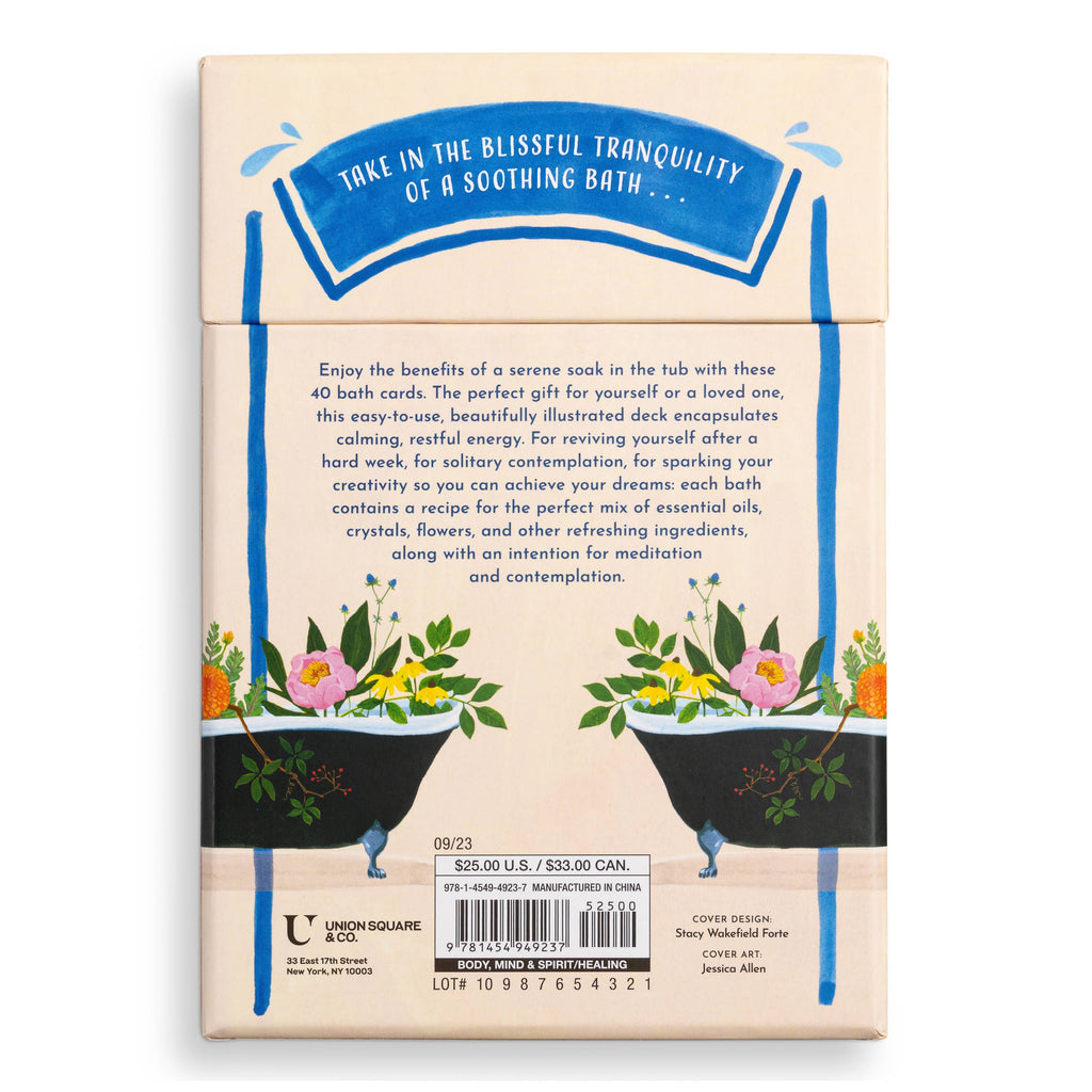 Blissful Baths: 40 Rituals for Self-Care Card Deck - Freshie & Zero Studio Shop