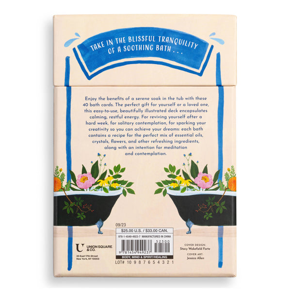 Blissful Baths: 40 Rituals for Self-Care Card Deck - Freshie & Zero Studio Shop