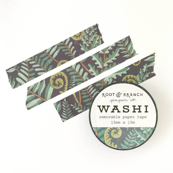 Root & Branch Washi Tape: Forest Fern - Freshie & Zero Studio Shop