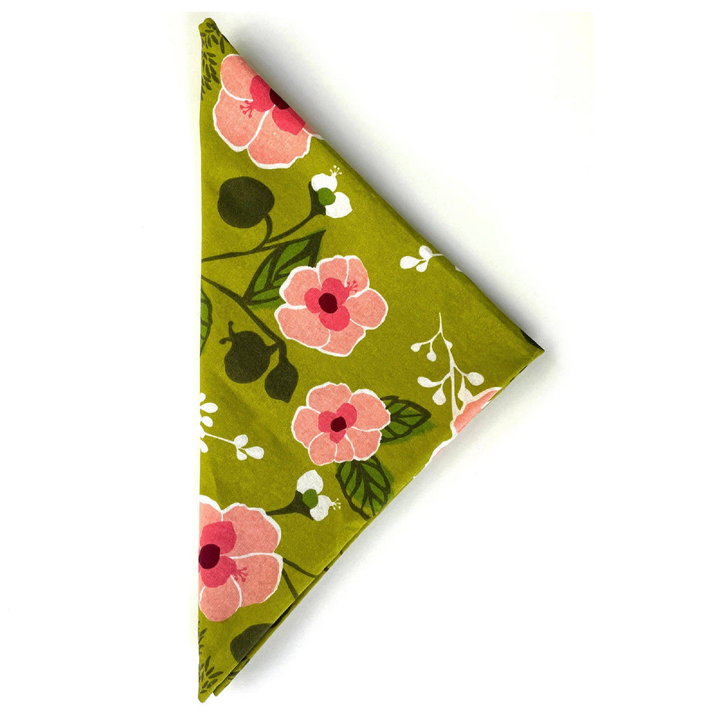 Matcha Floral Cotton Napkin Set of 4 - Freshie & Zero Studio Shop