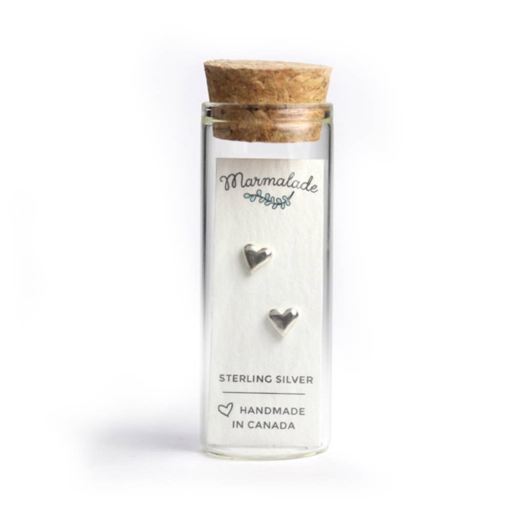 Heart studs: Bronze - Freshie & Zero Studio Shop