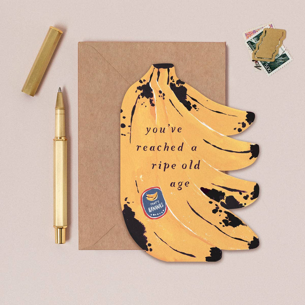 Ripe Bananas Birthday Card - Freshie & Zero Studio Shop
