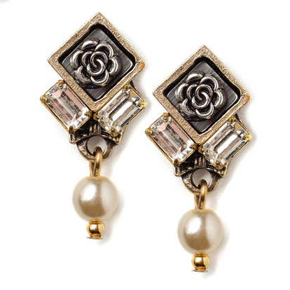 Retro Socialite Stud Earrings by Jill Schwartz - Freshie & Zero Studio Shop