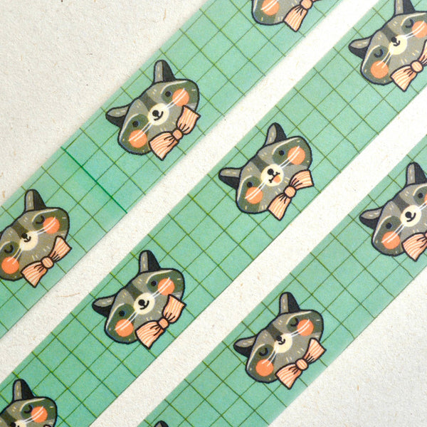 Raccoon Washi Tape - Freshie & Zero Studio Shop
