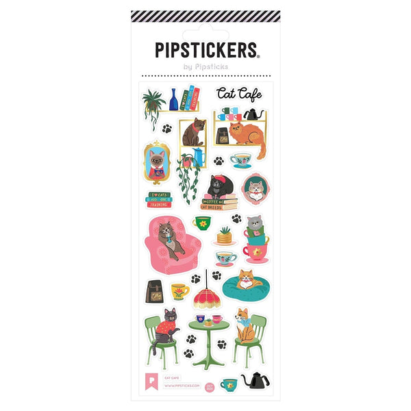 Cat Cafe Sticker Sheet by Pipstickers - Freshie & Zero Studio Shop