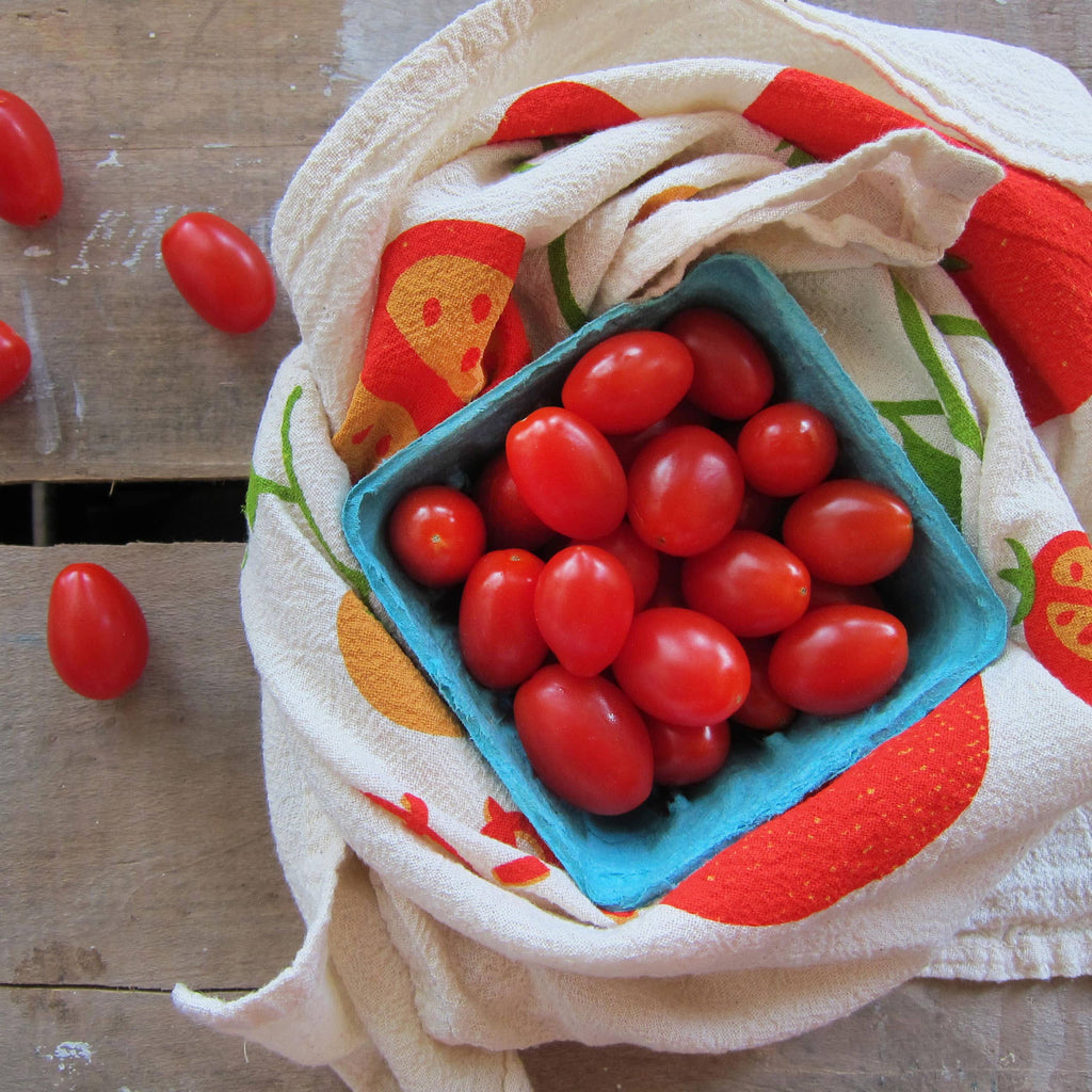 Tomato Tea Towel - Freshie & Zero Studio Shop