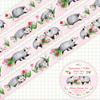 Opossums and Tulips Washi Tape - Freshie & Zero Studio Shop