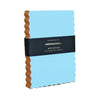 Mini Wave Shaped Notepad | Sky + Tangerine Edge - Freshie & Zero Studio Shop