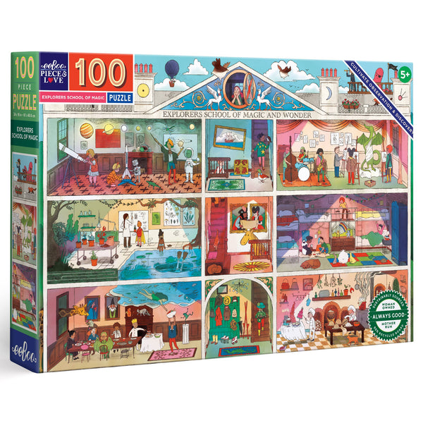 Explorers School of Magic 100 Piece Puzzle - Freshie & Zero Studio Shop