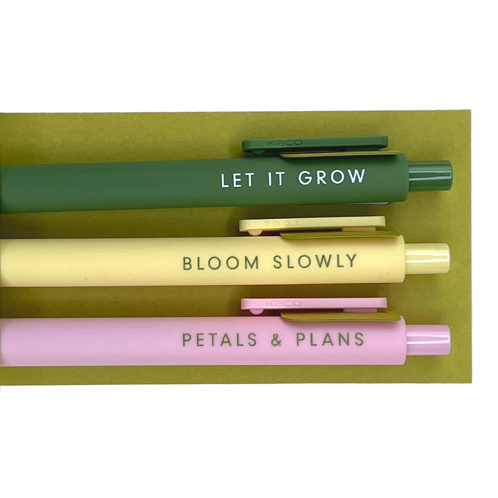 Garden Jotter Gel Pen: Set of 3 - Freshie & Zero Studio Shop