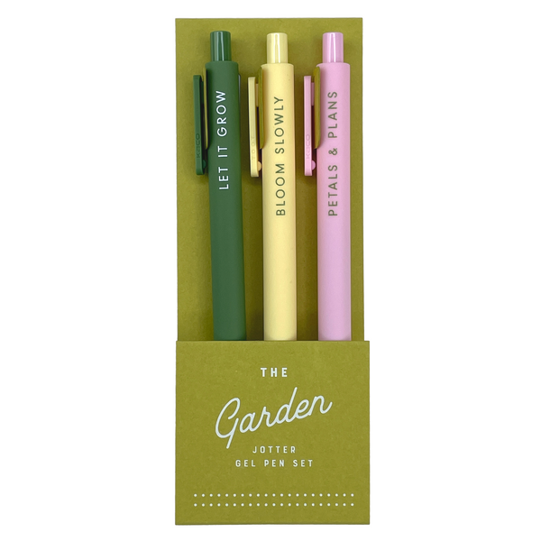 Garden Jotter Gel Pen: Set of 3 - Freshie & Zero Studio Shop