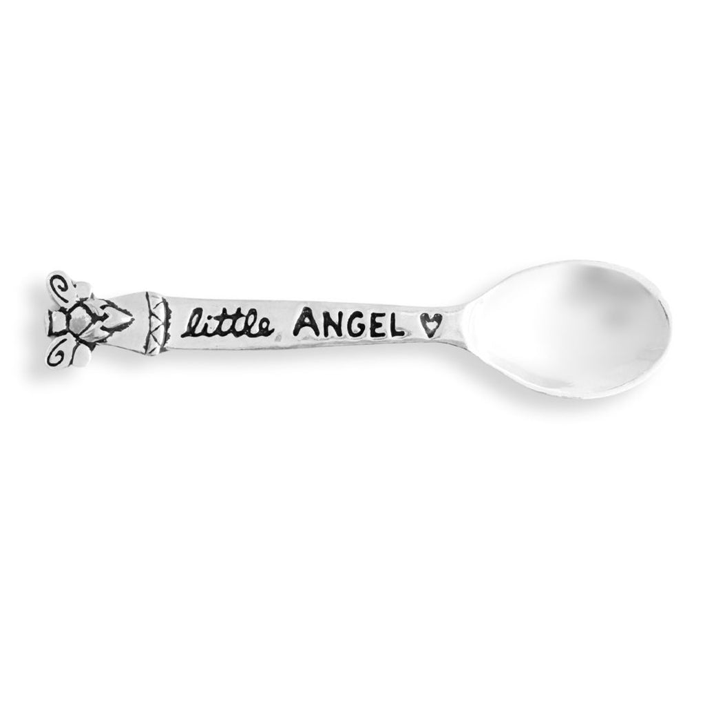 Pewter Baby Spoon by Basic Spirit: Little Angel - Freshie & Zero Studio Shop