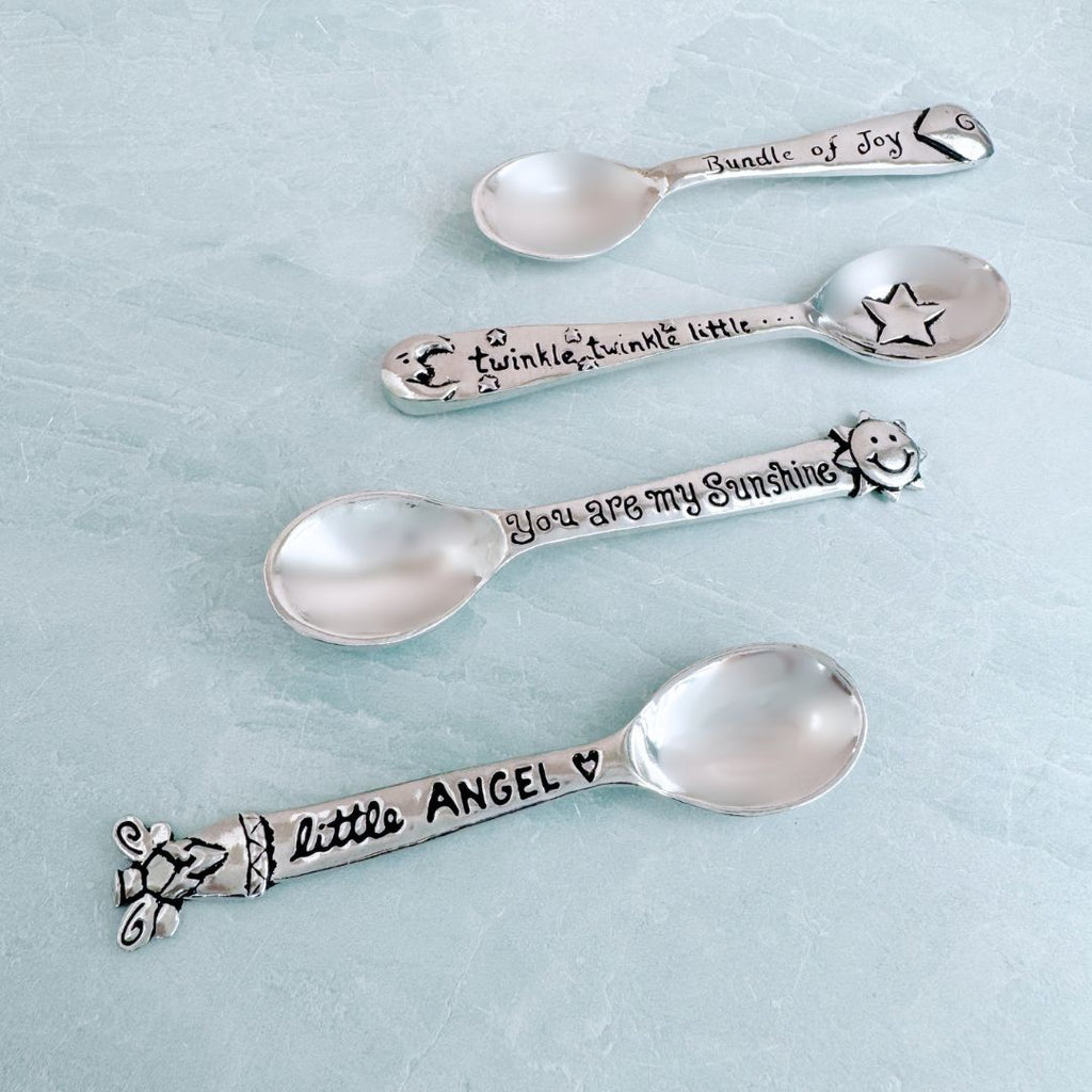 Pewter Baby Spoon by Basic Spirit: You are my Sunshine - Freshie & Zero Studio Shop